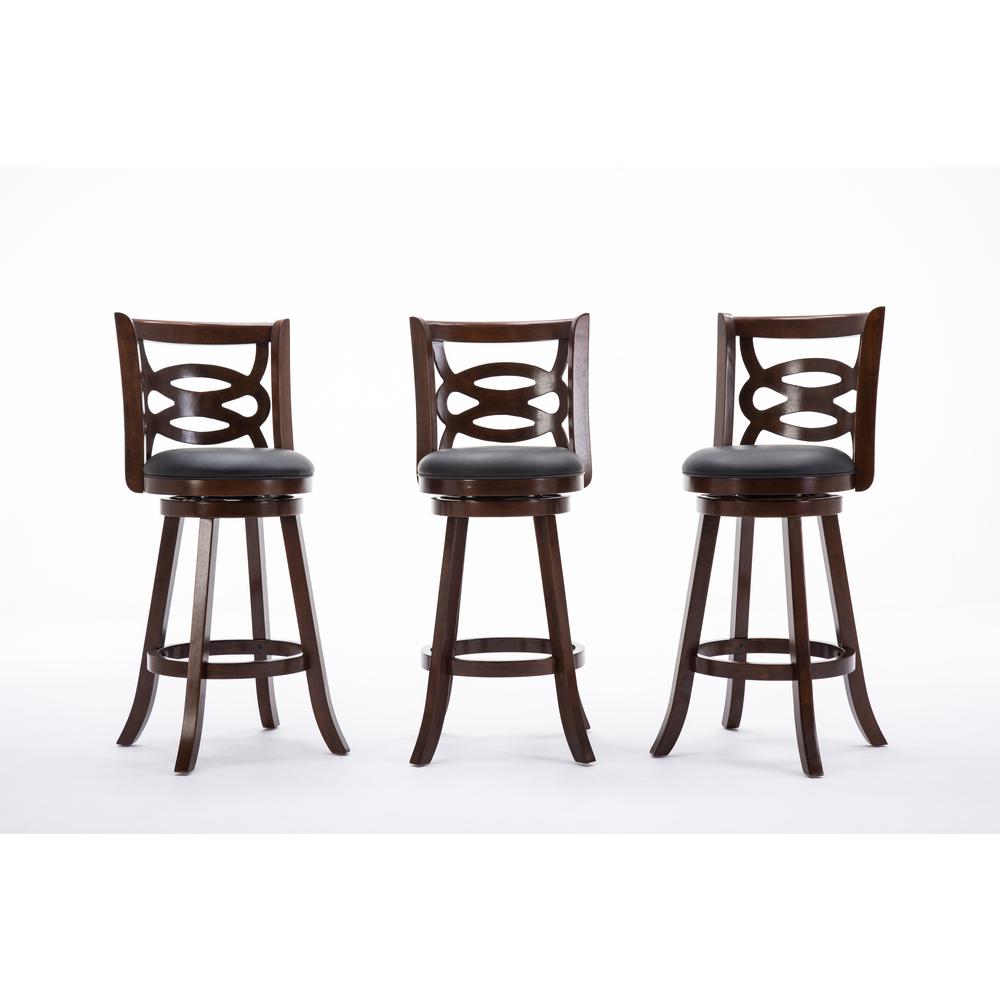 Seina Swivel Bar Stool - Cappuccino. Picture 4