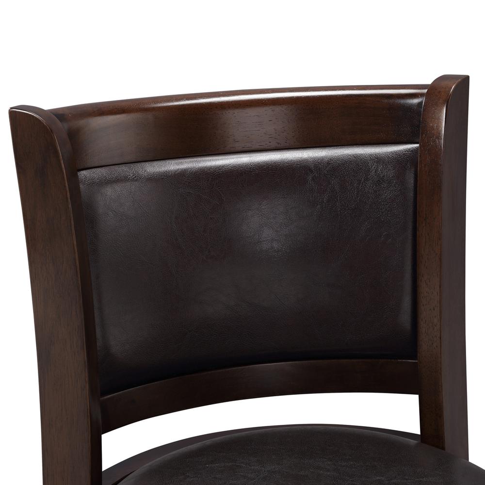 Augusta Swivel Bar Stool - Cappuccino/Dark Brown. Picture 5
