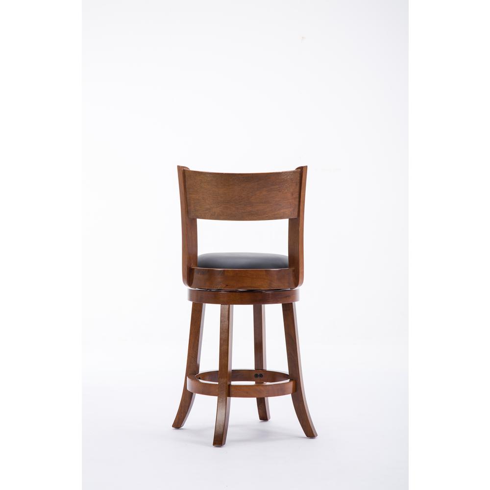 Palmetto Swivel Counter Stool  - Walnut. Picture 2