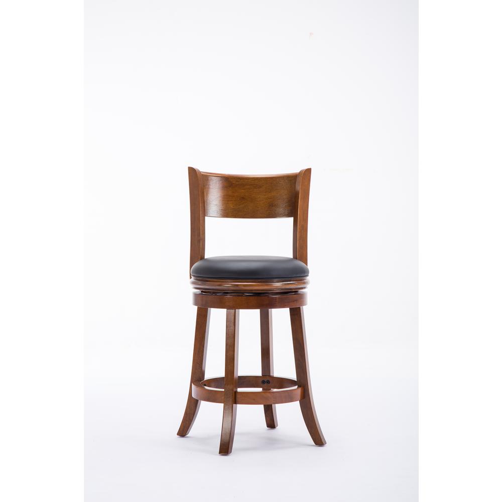 Palmetto Swivel Counter Stool  - Walnut. Picture 3