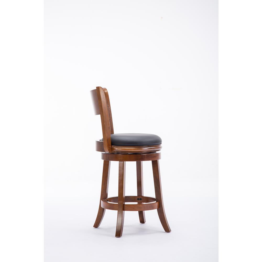 Palmetto Swivel Counter Stool  - Walnut. Picture 4