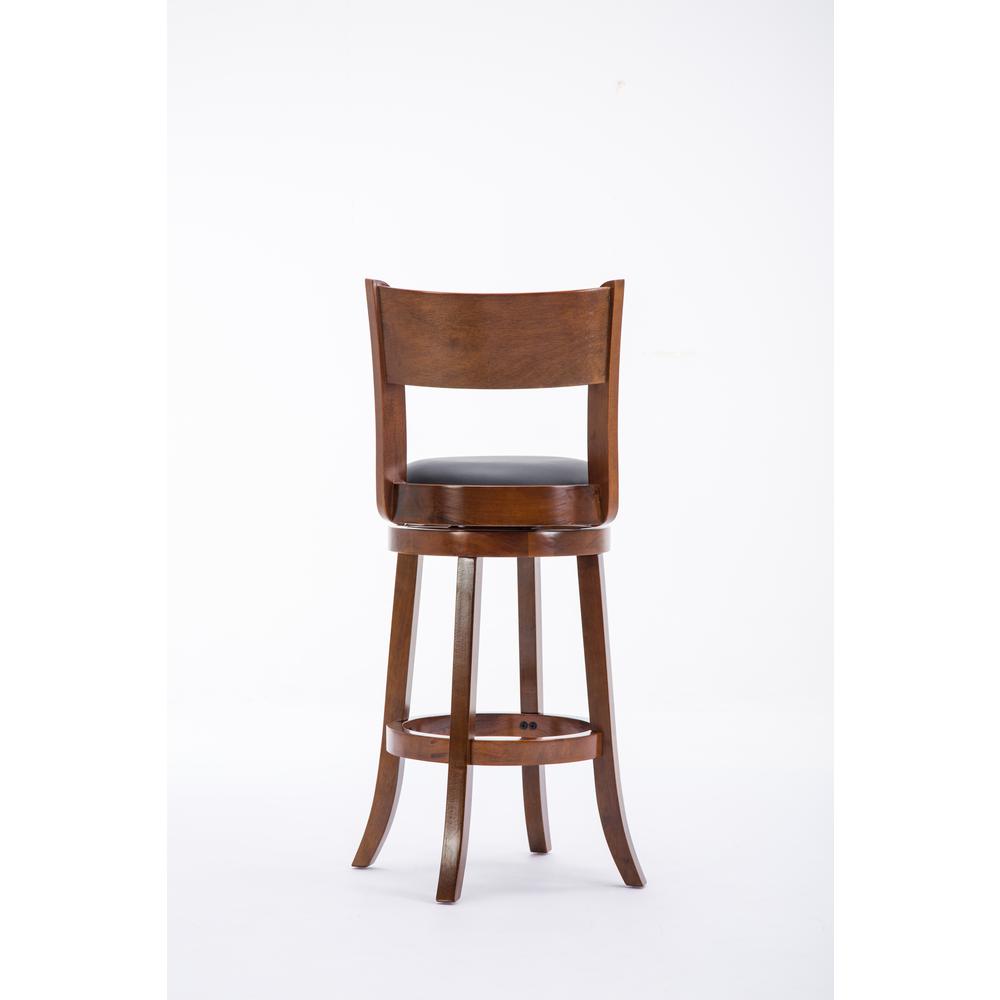 Palmetto Swivel Bar Stool  - Walnut. Picture 2