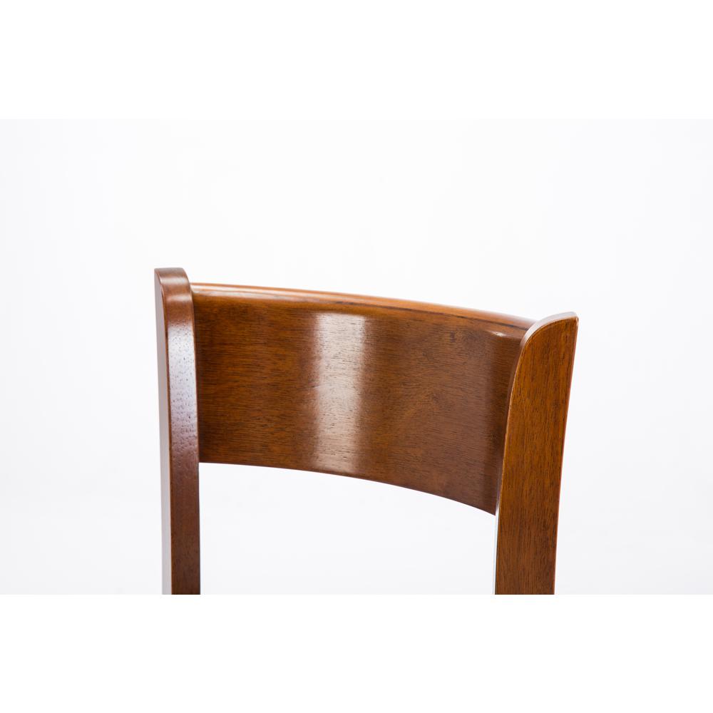 Palmetto Swivel Bar Stool  - Walnut. Picture 3