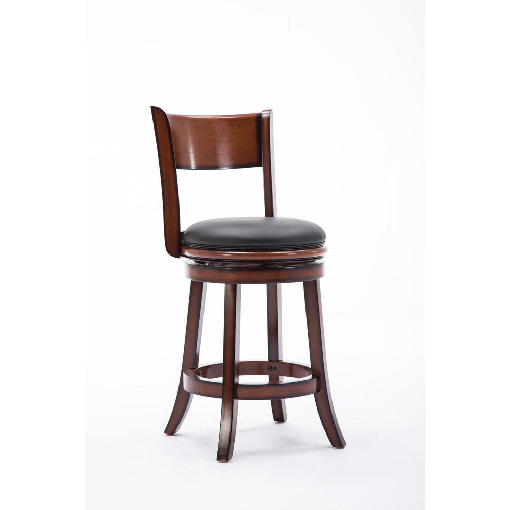 Palmetto Swivel Counter Stool  - Brandy. Picture 1