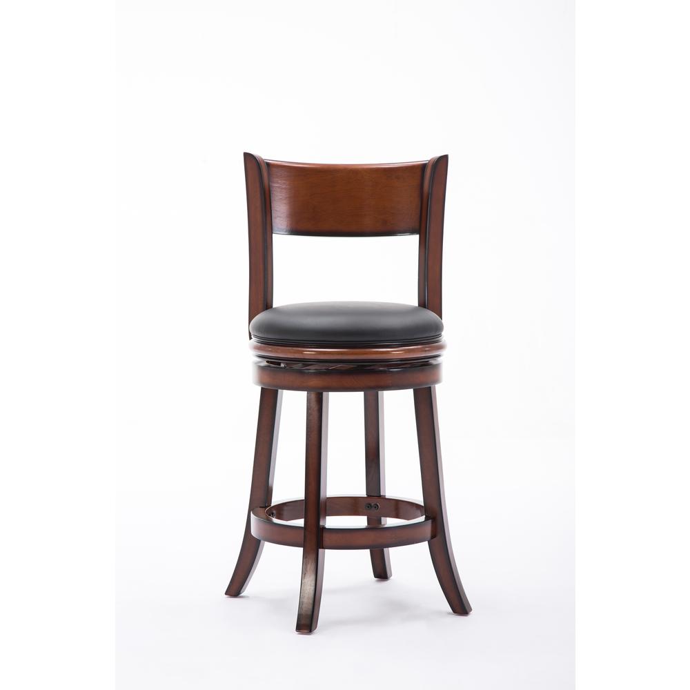 Palmetto Swivel Counter Stool  - Brandy. Picture 4