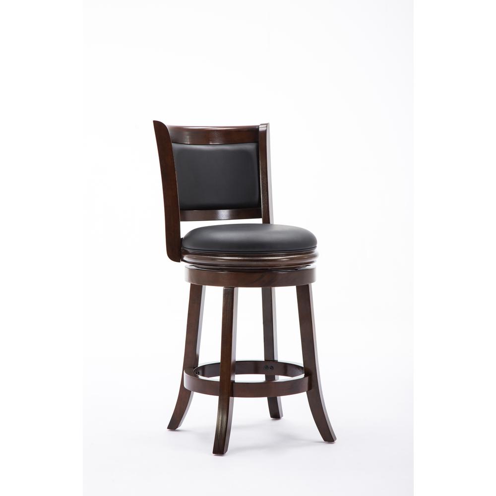 Augusta Swivel Counter Stool - Cappuccino. Picture 1