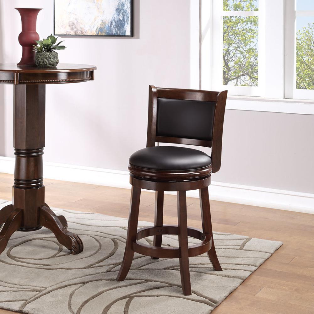 Augusta Swivel Counter Stool - Cappuccino. Picture 8