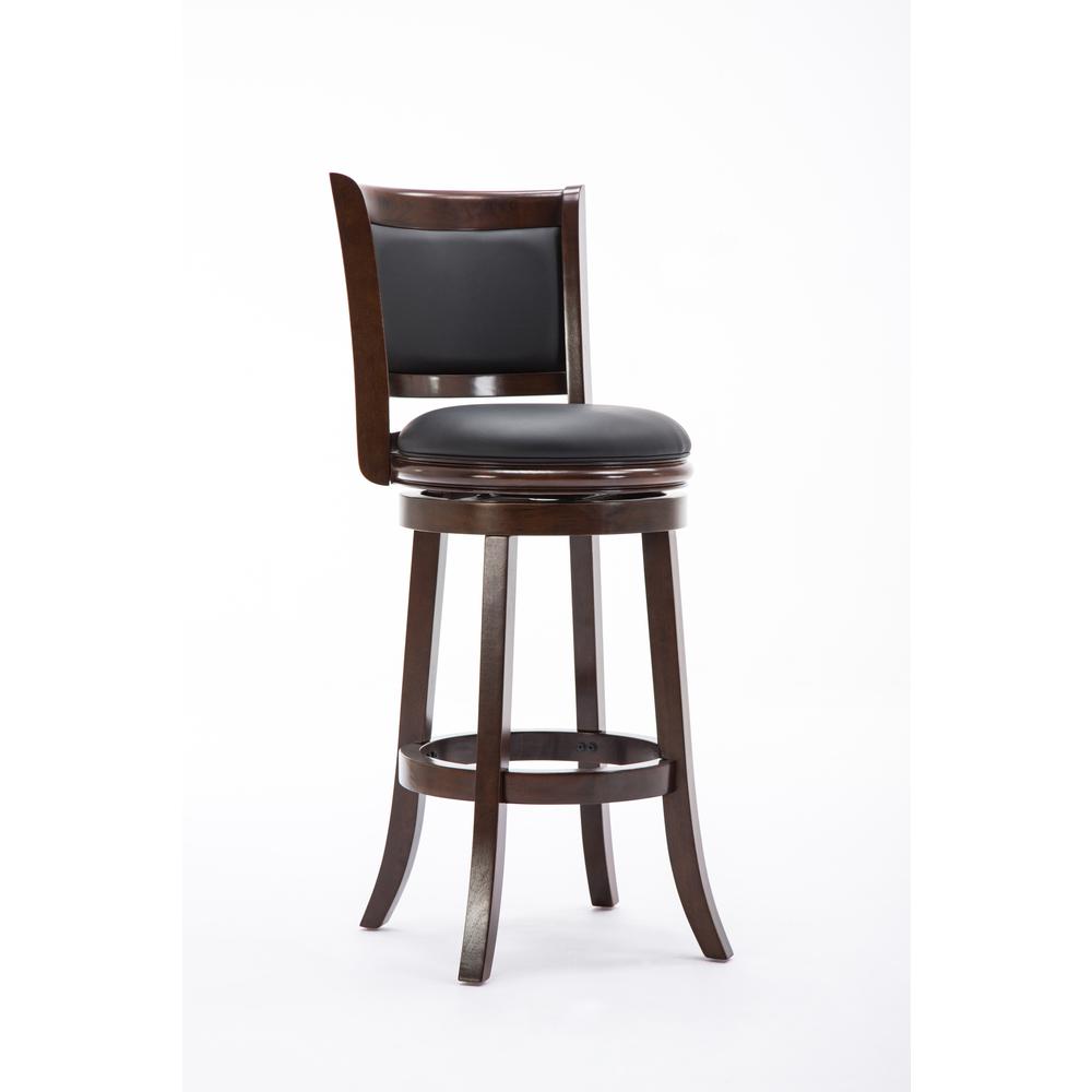 Augusta Swivel Bar Stool - Cappuccino. Picture 1