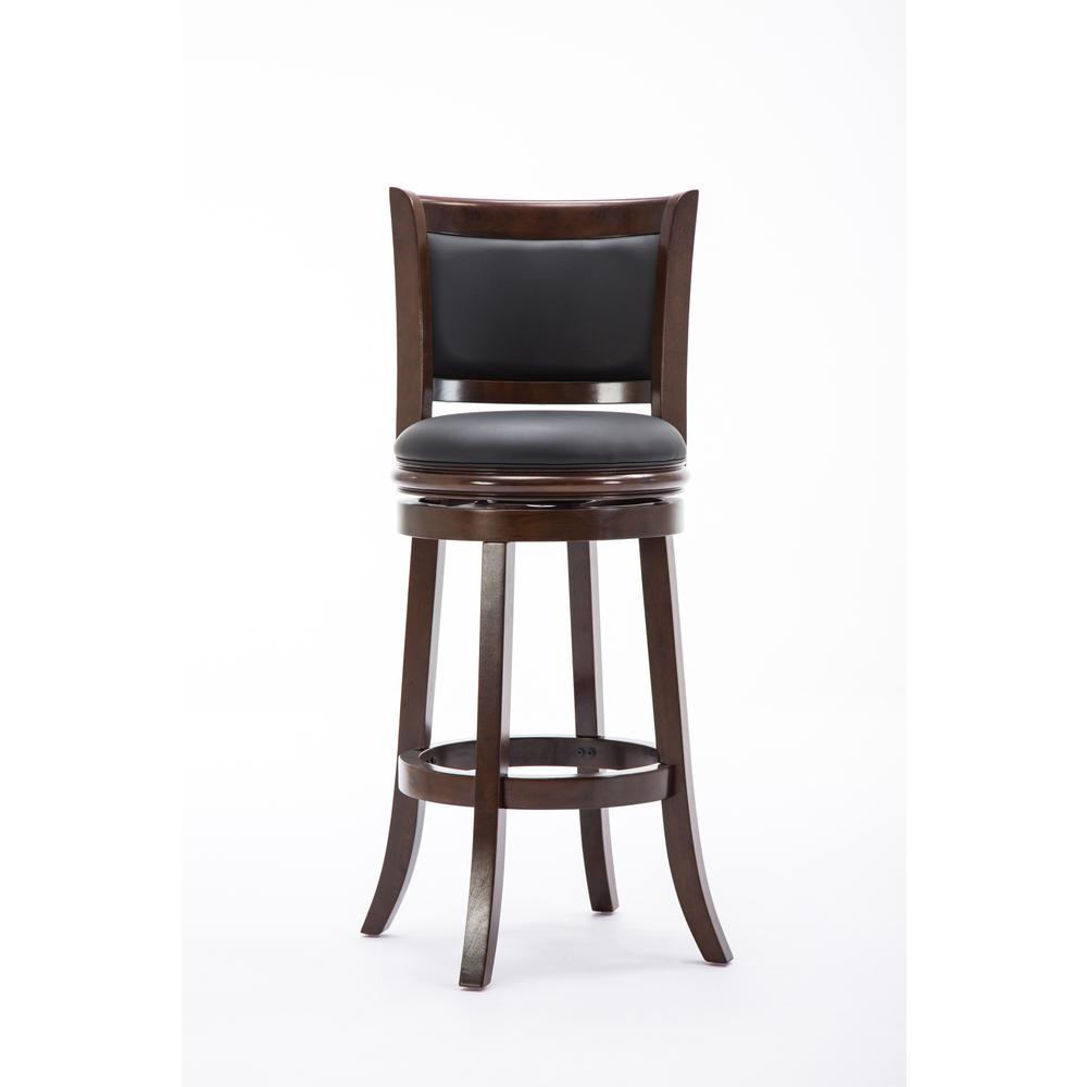 Augusta Swivel Bar Stool - Cappuccino. Picture 3