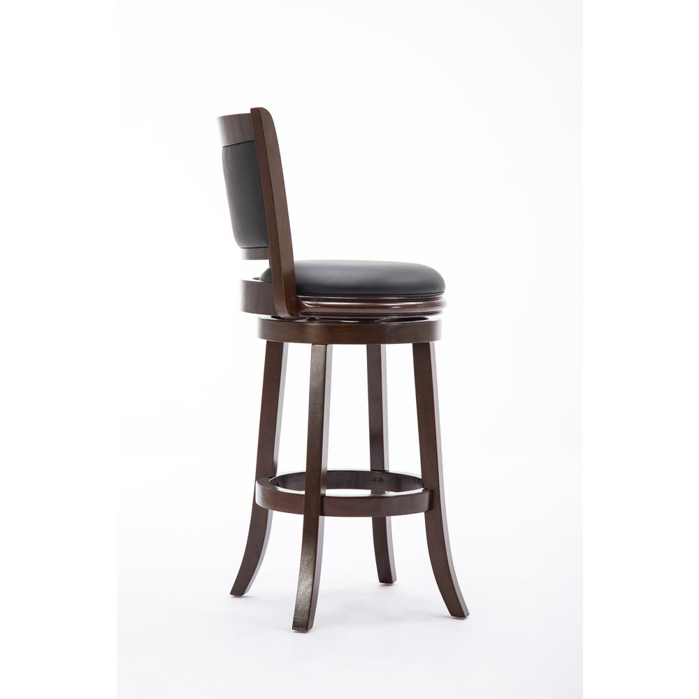 Augusta Swivel Bar Stool - Cappuccino. Picture 4
