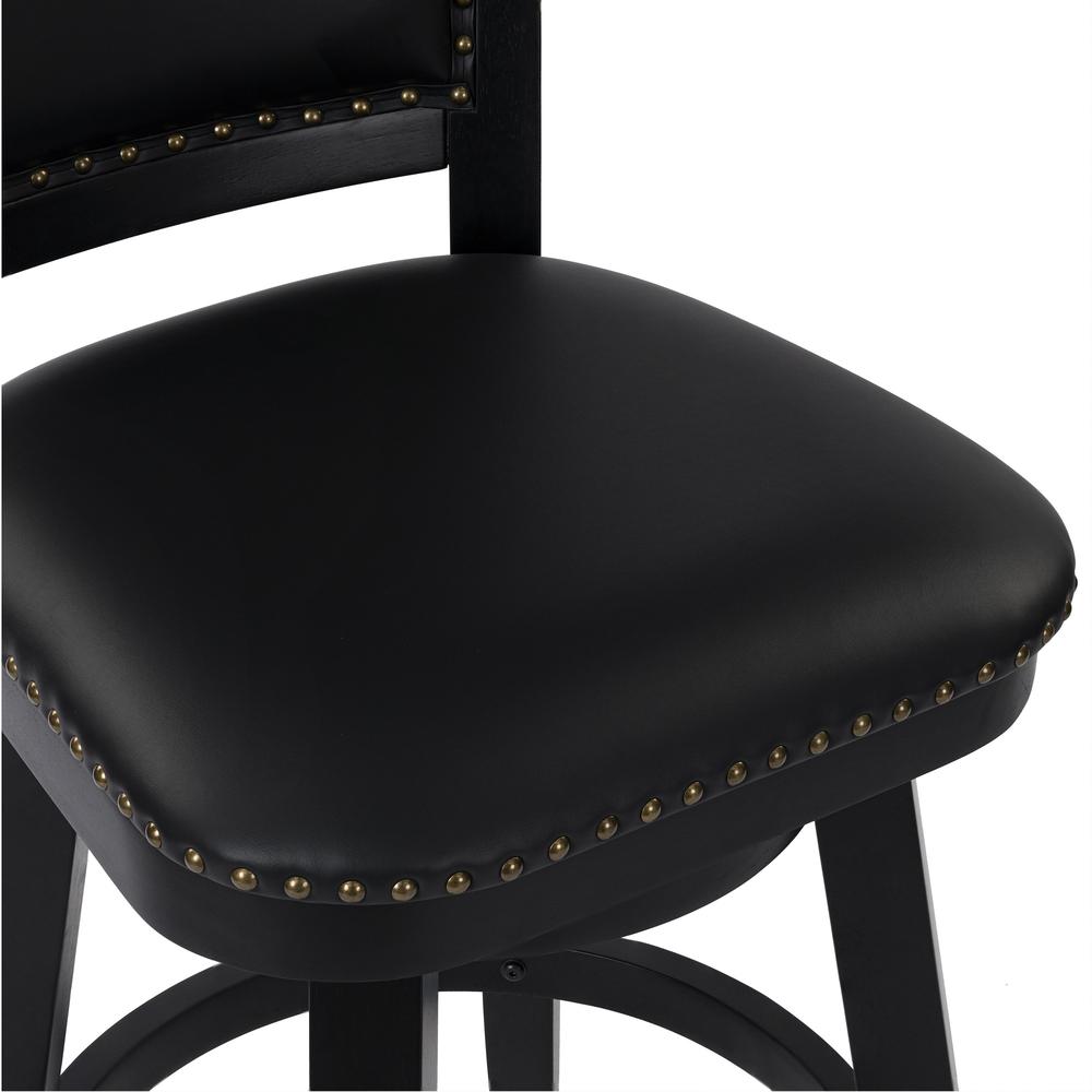 Broadmoor Bar Height Swivel Stool - Black. Picture 6