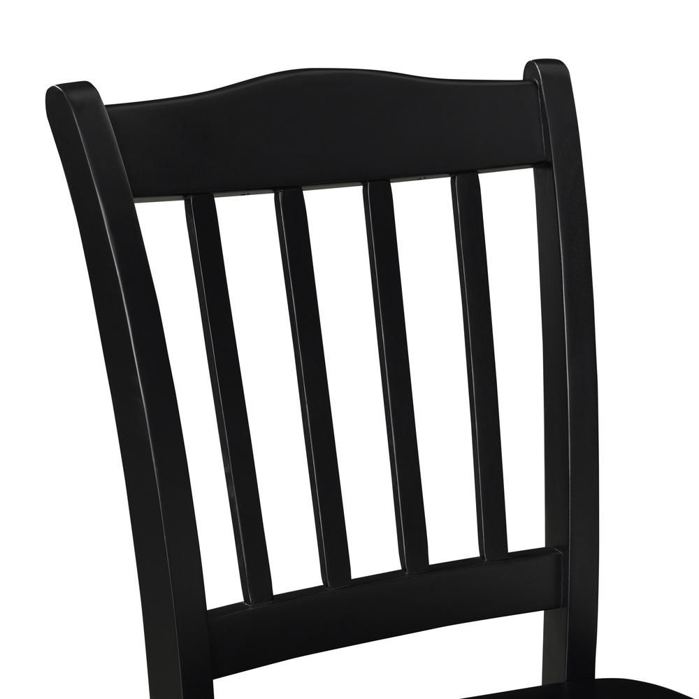 Shaker Dining Chairs, Set of 2 - Black. Picture 4