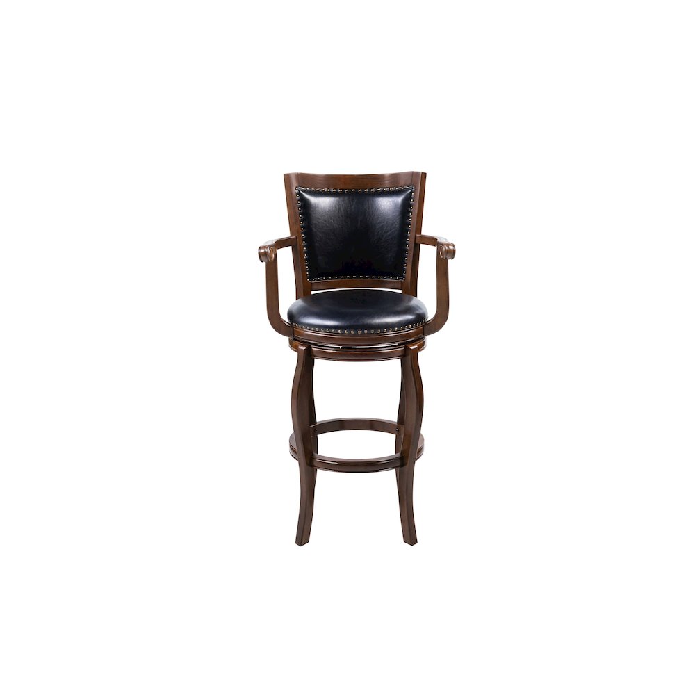 Jones Extra Tall Swivel Bar Stool - Cappuccino. Picture 3