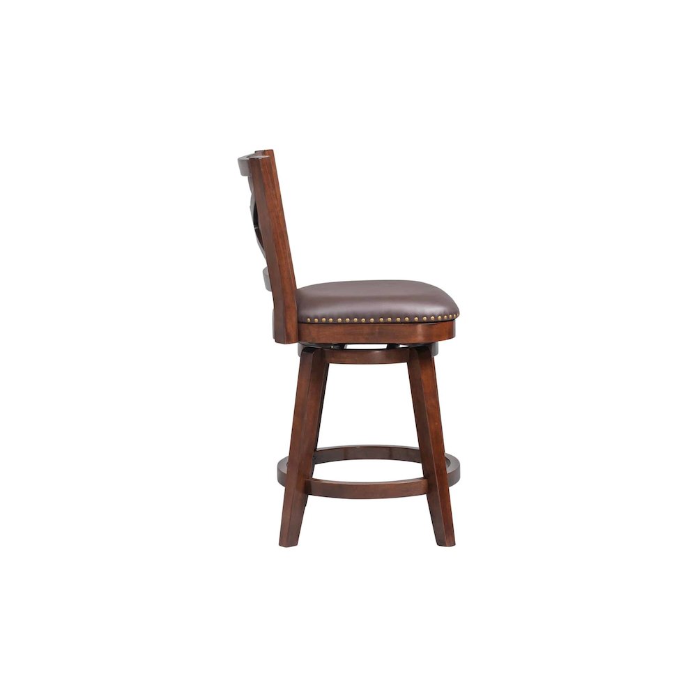 Broadmoor Swivel Counter Stool - Cappuccino. Picture 2