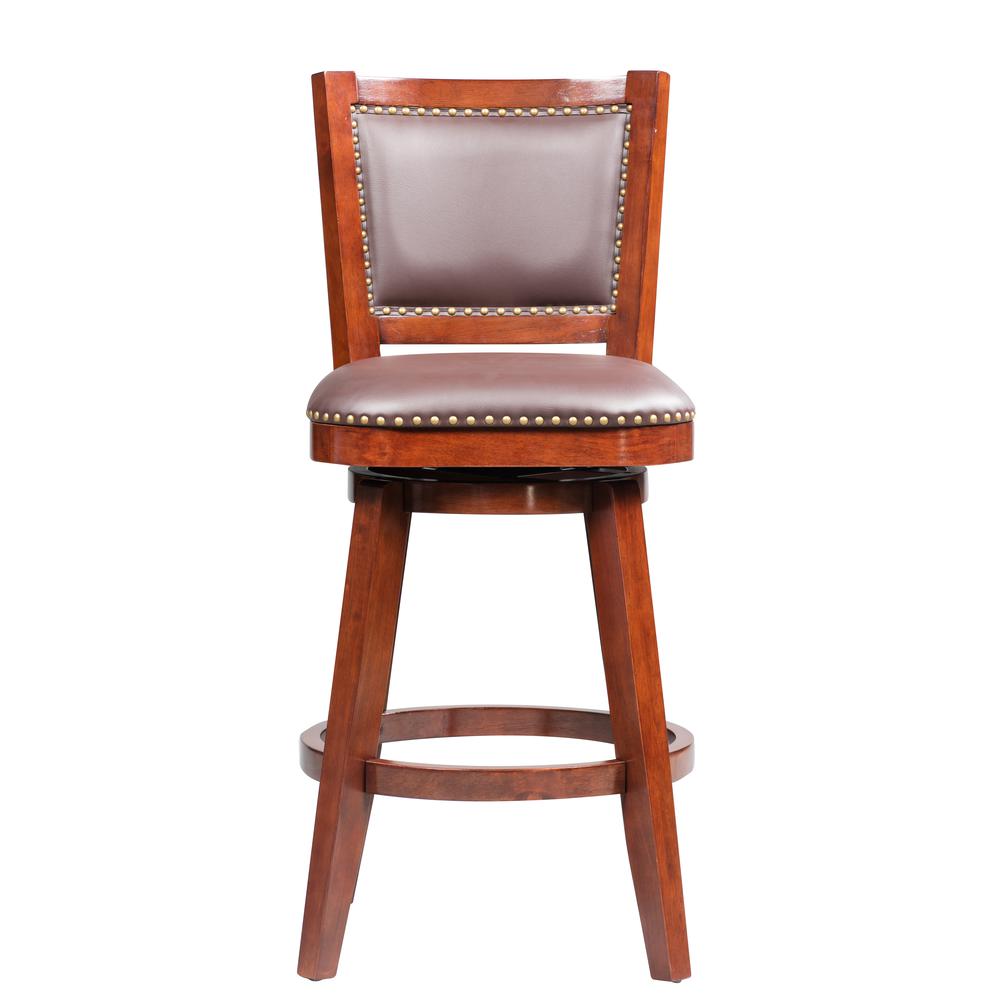Broadmoor Swivel Bar Stool - Cherry. Picture 3