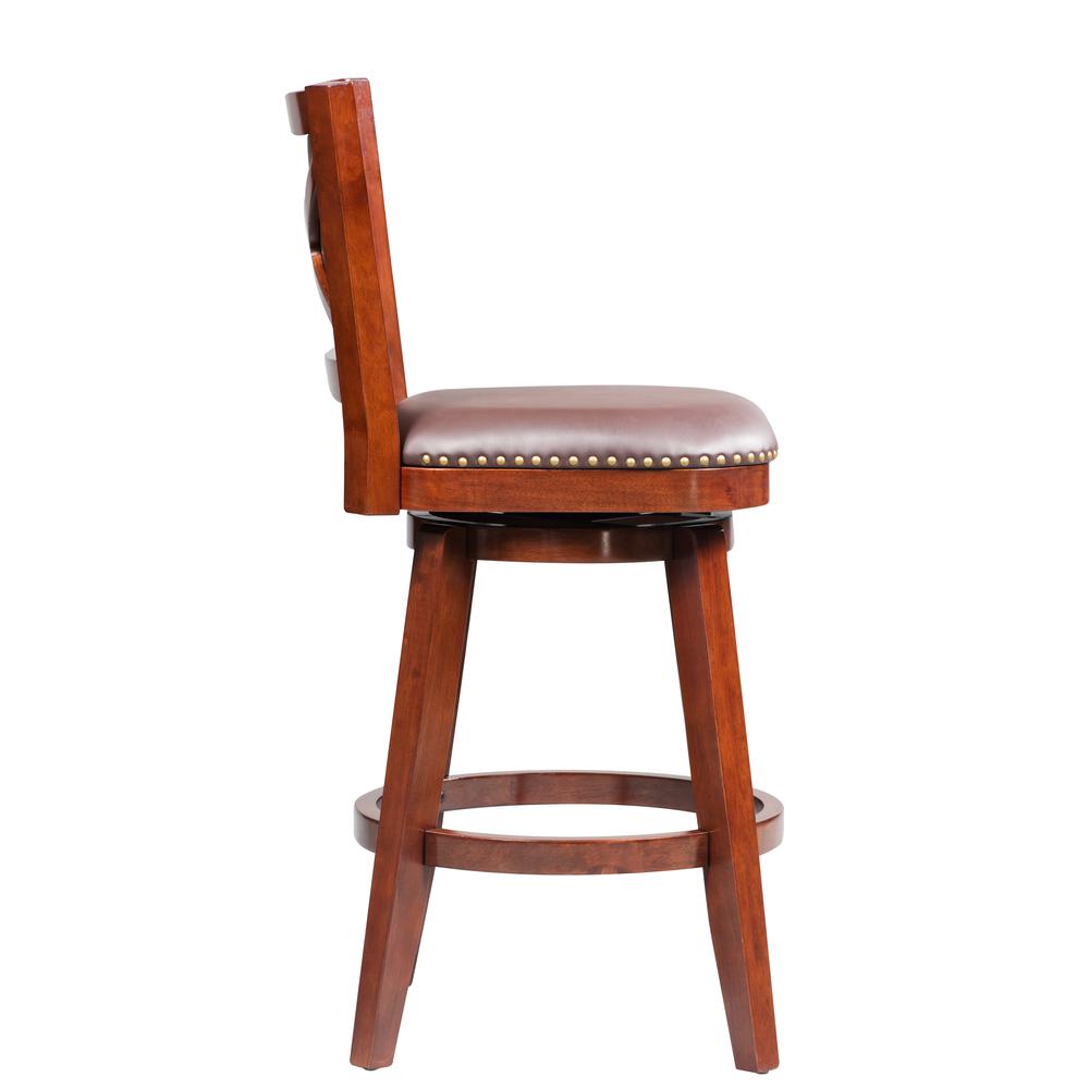 Broadmoor Swivel Bar Stool - Cherry. Picture 4