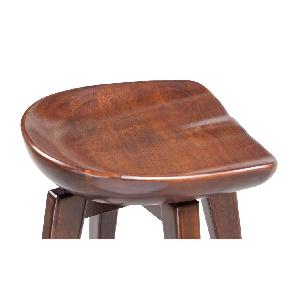Bali Backless Swivel Bar Stool, Cappuccino. Picture 4