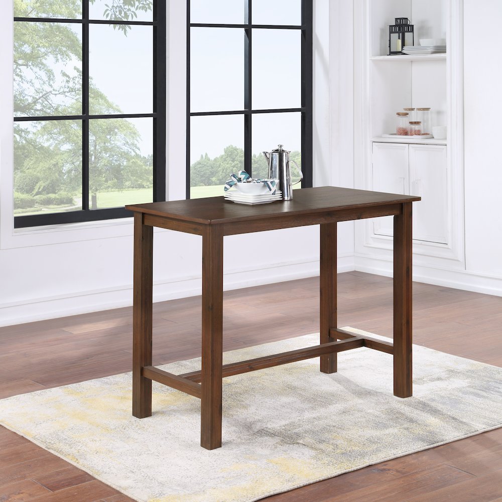 Sonoma Pub Table - Chestnut Wire-Brush. Picture 6