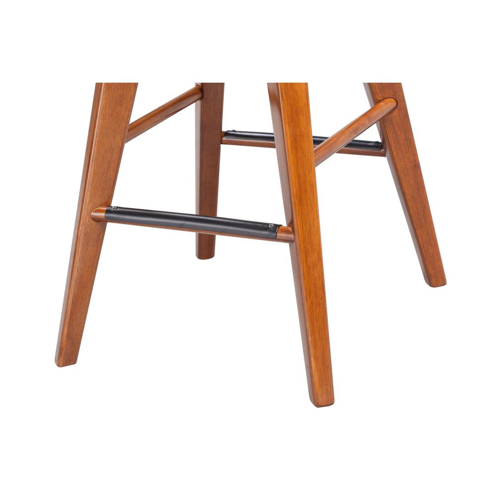 Bali Backless Swivel Counter Stool - Walnut. Picture 4