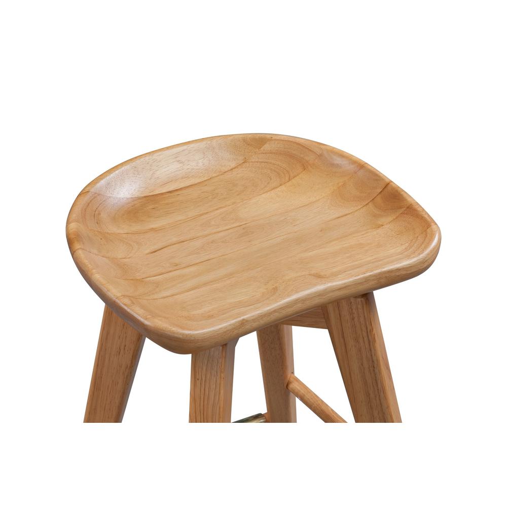 Bali Backless Swivel Counter Stool - Natural. Picture 5