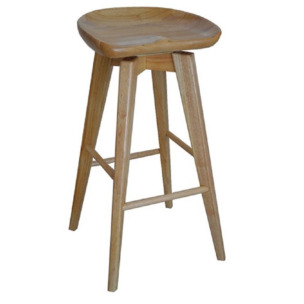29" Bali Swivel Stool, Natural. Picture 1