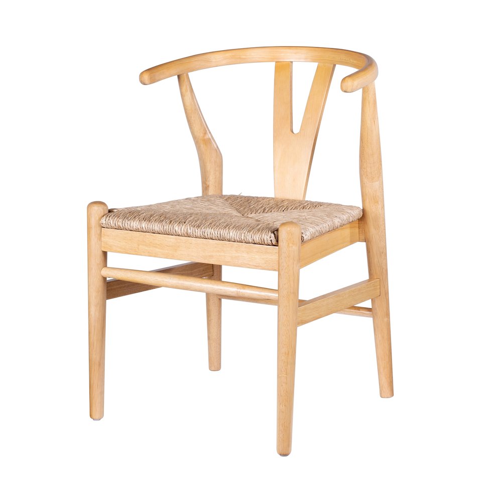 Wishbone Dining Chairs - Set of 2 - Natural Finish. Picture 5