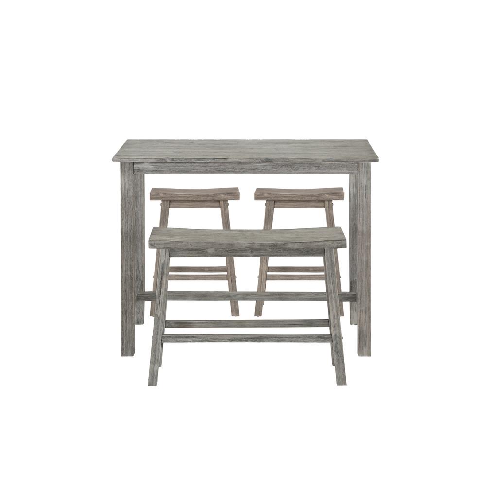 Sonoma 4pc Pub Set - Storm Gray Wire-Brush Finish. Picture 7