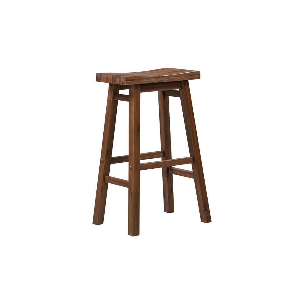 Sonoma Backless Saddle Bar Stools - Chestnut Wire-Brush - Set of 2. Picture 6