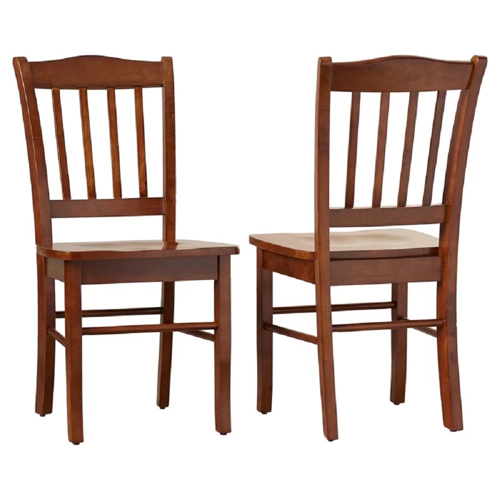 Shaker Dining Chairs, Set of 2 - Walnut. Picture 1