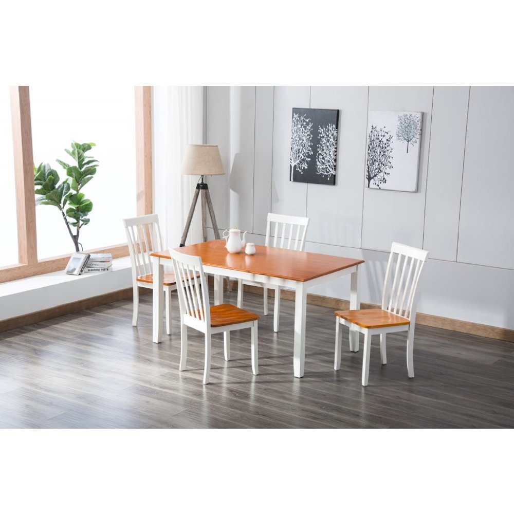 Bloomington Dining Chairs, Set of 2 - Cream/Honey Oak. Picture 5