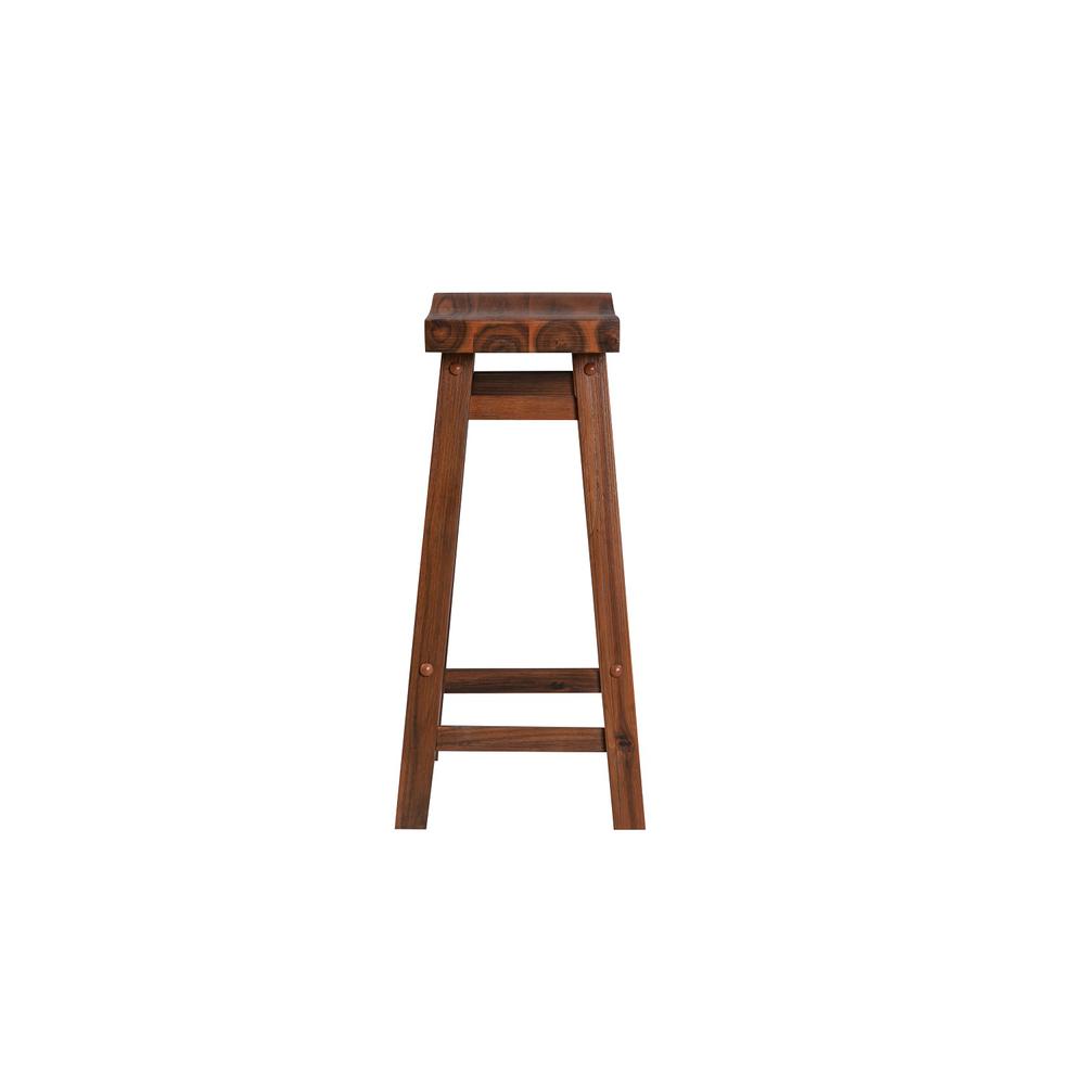Sonoma Backless Saddle Counter Stool - Chestnut Wire-Brush. Picture 3