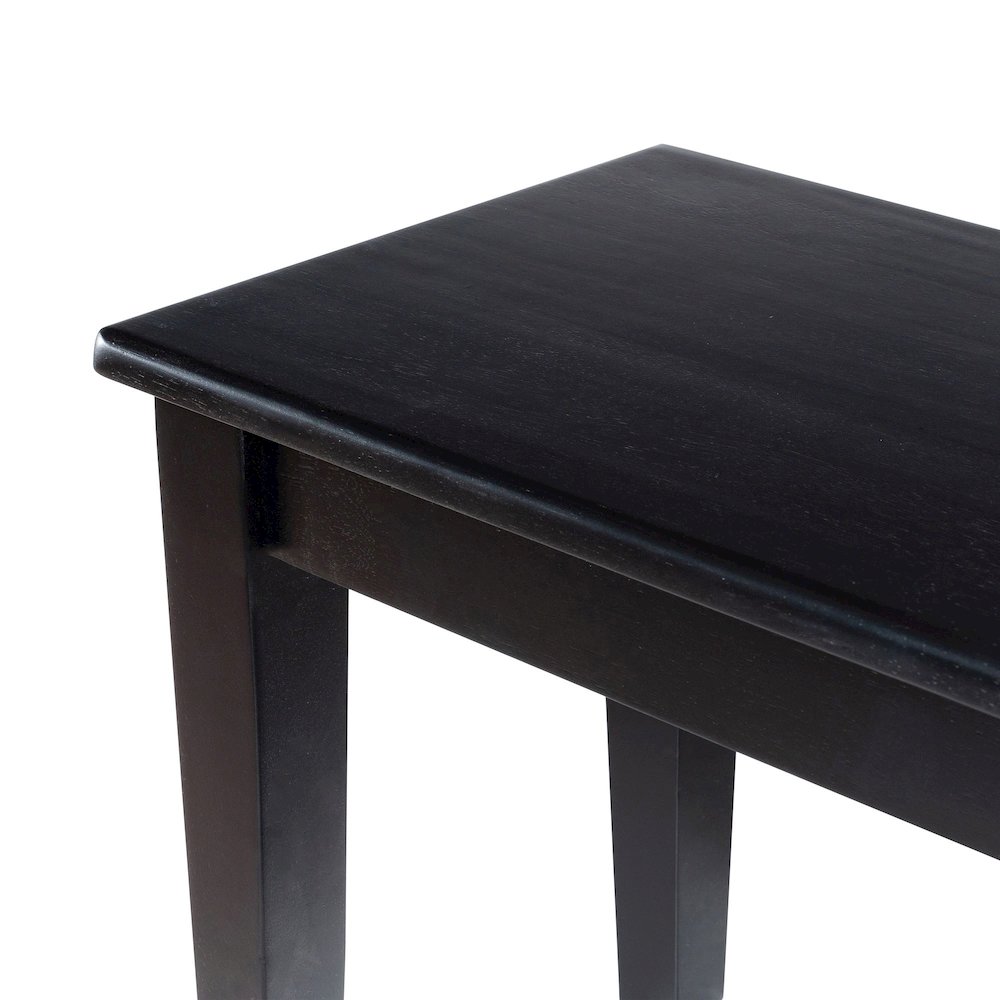 Shaker Dining Bench - Black. Picture 4