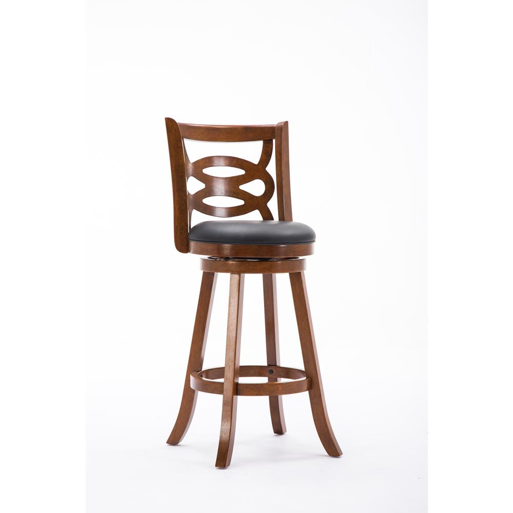 Seina Swivel Bar Stool - Walnut. Picture 1