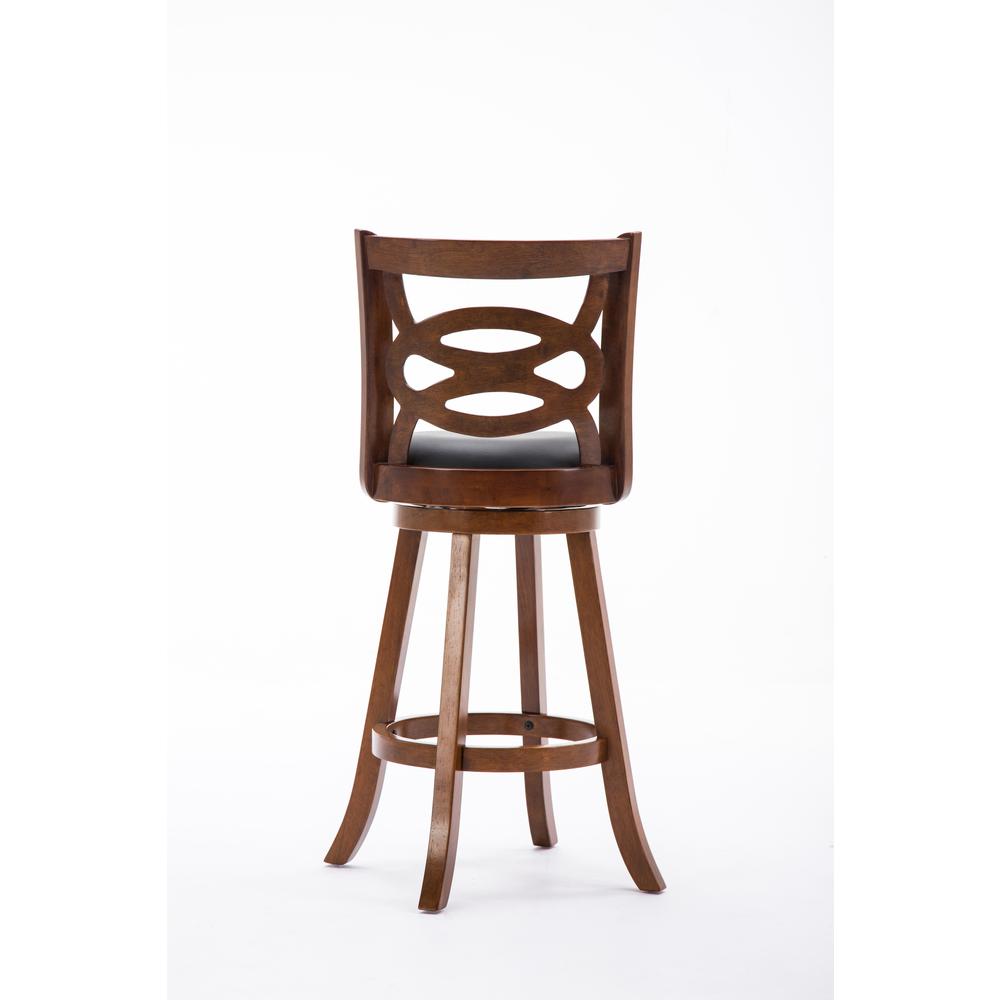 Seina Swivel Bar Stool - Walnut. Picture 2