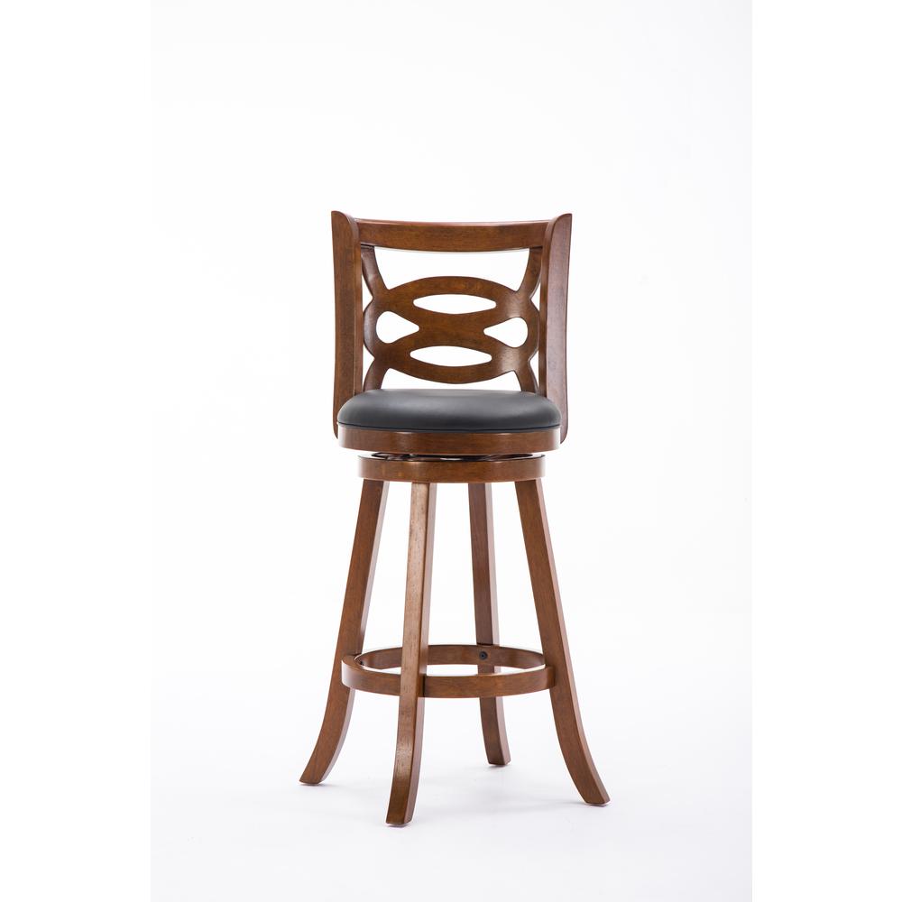 Seina Swivel Bar Stool - Walnut. Picture 3