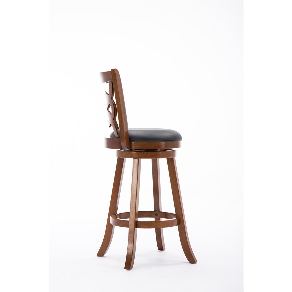 Seina Swivel Bar Stool - Walnut. Picture 4