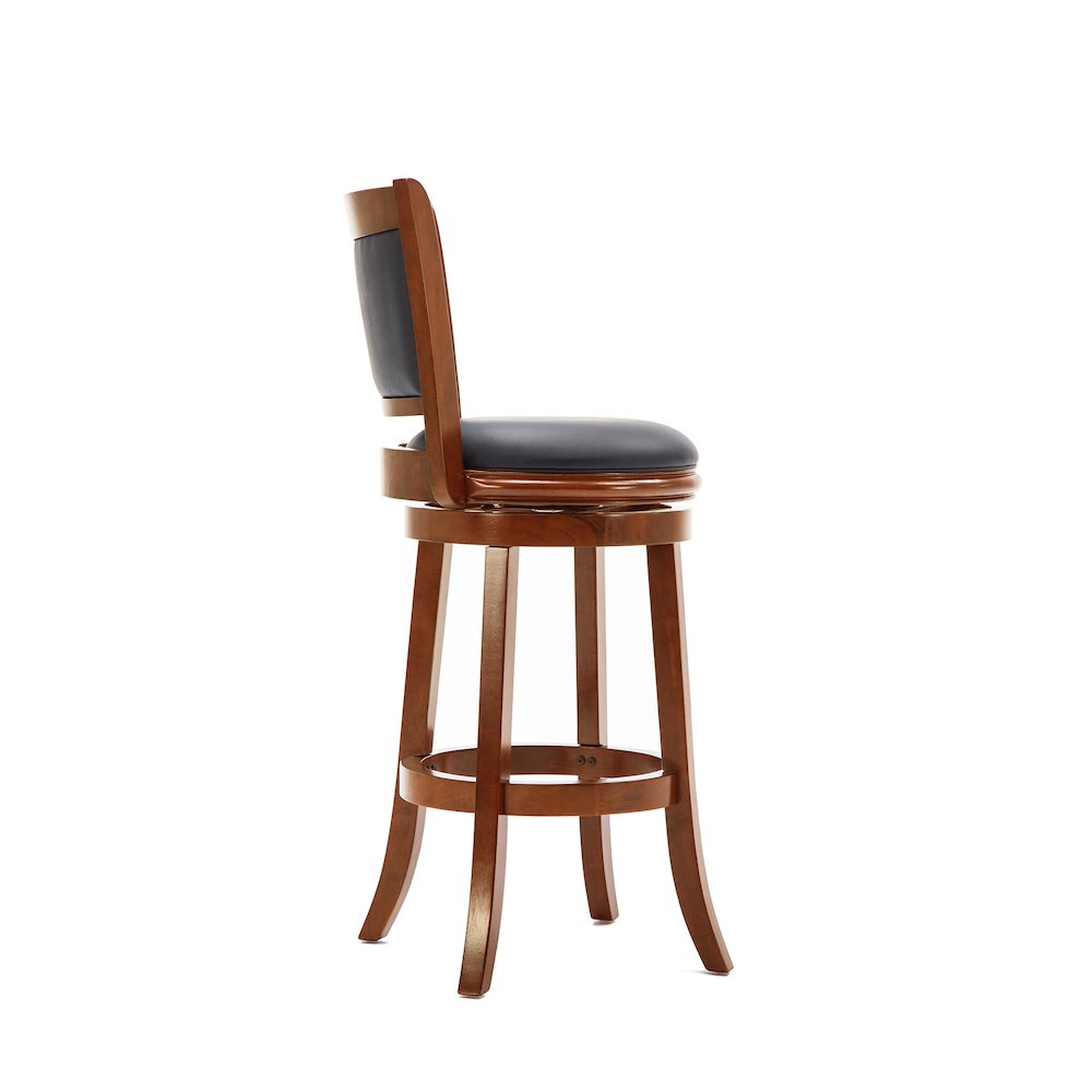 Augusta Swivel Bar Stool - Cherry. Picture 3