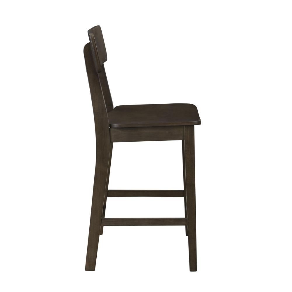 Torino 24" Wood Counter Stool - Carbonite Finish. Picture 3