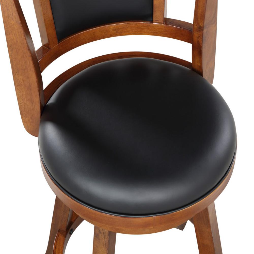 Avianna Swivel Counter Stool - Walnut. Picture 4