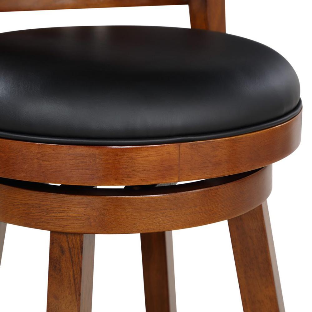 Avianna Swivel Counter Stool - Walnut. Picture 5