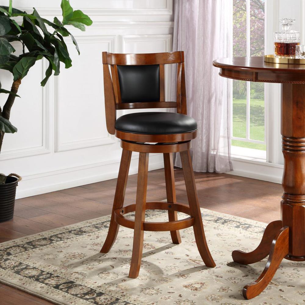 Avianna Swivel Counter Stool - Walnut. Picture 6