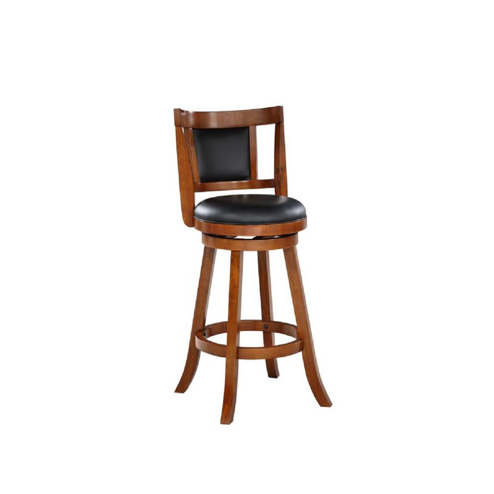 Avianna Swivel Bar Stool - Walnut. Picture 1