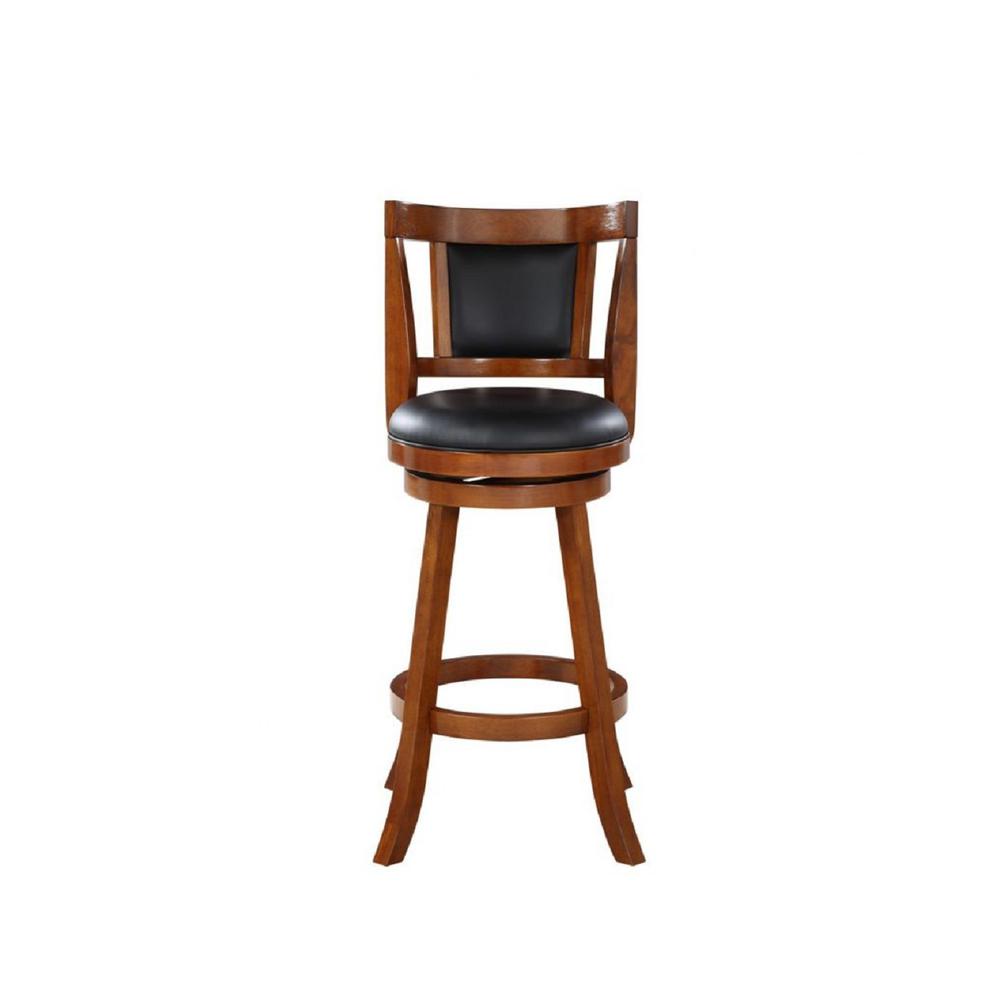 Avianna Swivel Bar Stool - Walnut. Picture 2