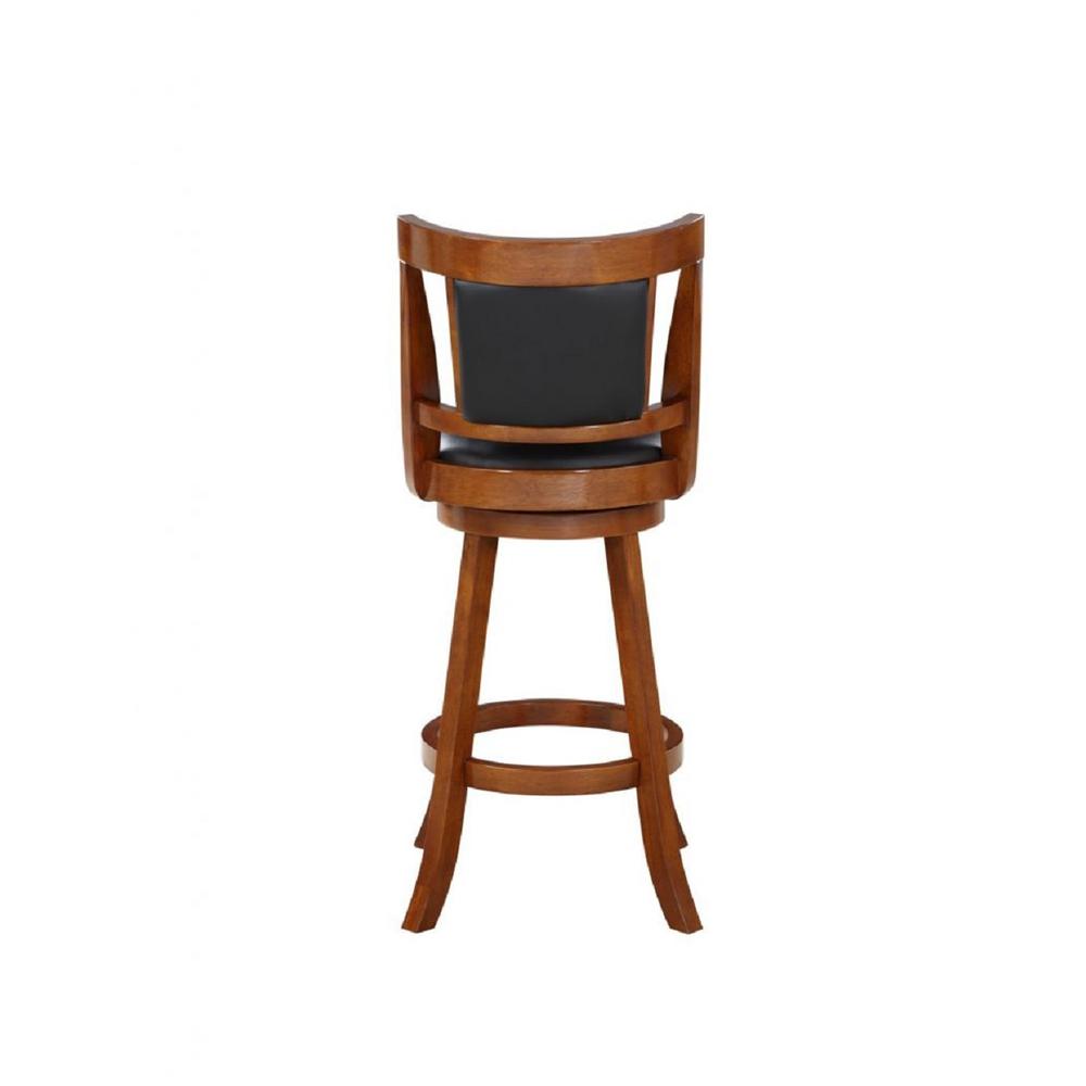 Avianna Swivel Bar Stool - Walnut. Picture 3