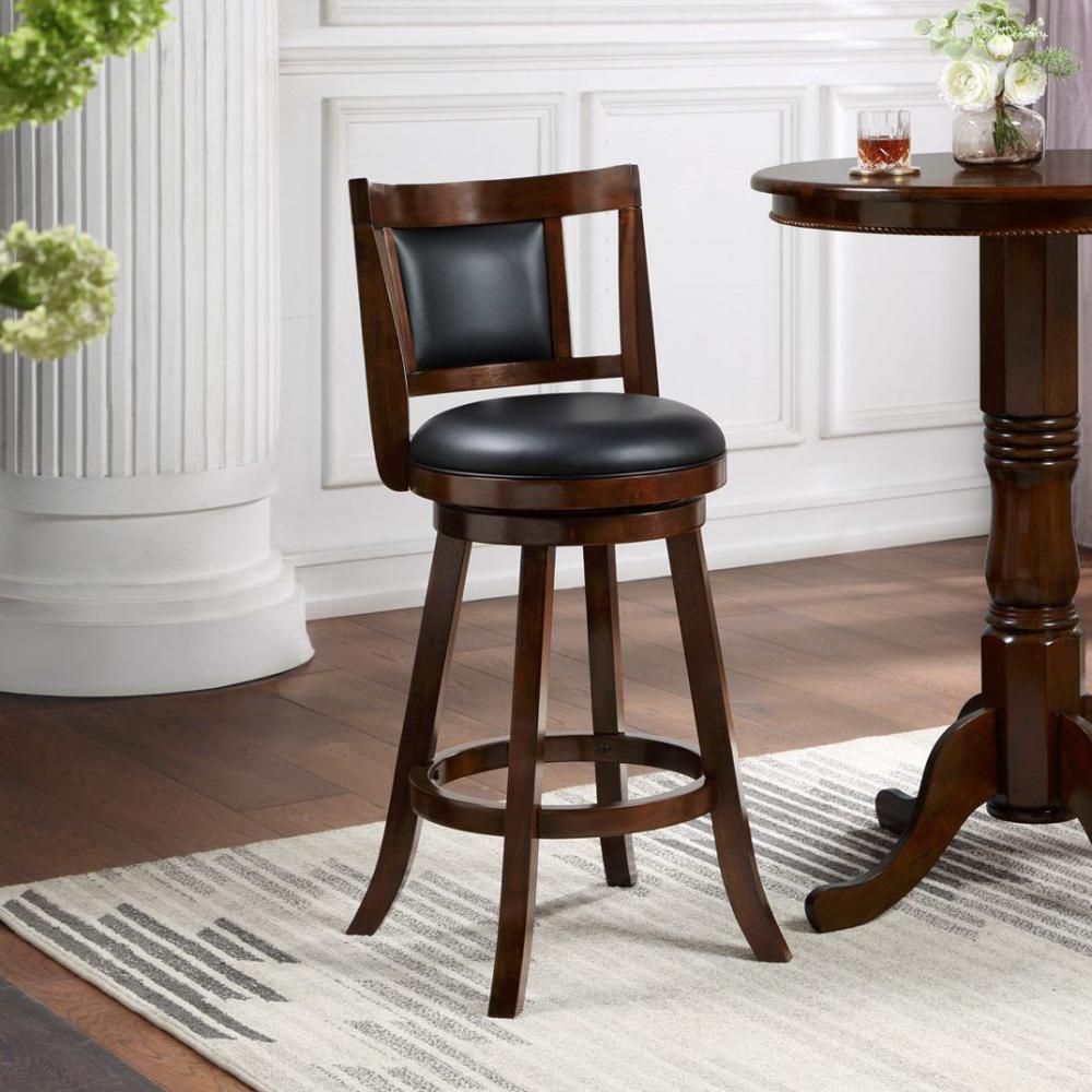 Avianna Swivel Bar Stool - Cappuccino. Picture 6