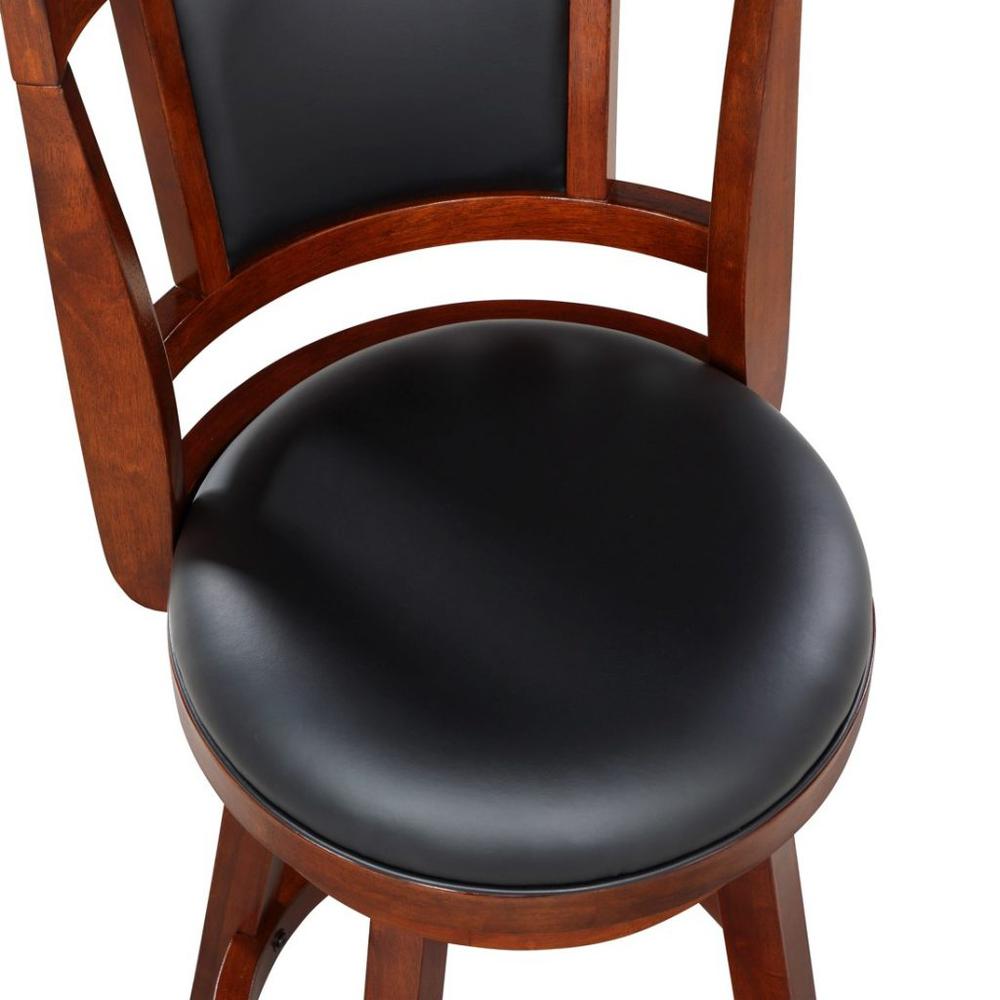 Avianna Swivel Bar Stool - Cherry. Picture 6
