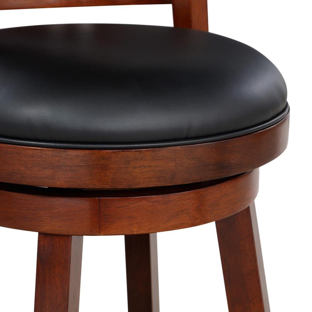 Avianna Swivel Bar Stool - Cherry. Picture 5