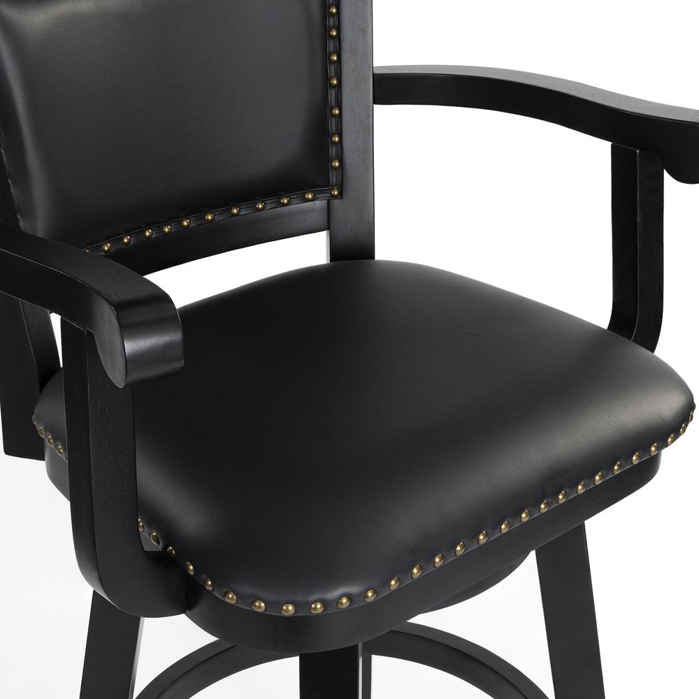 Broadmoor Extra Tall Swivel Stool - Black. Picture 5
