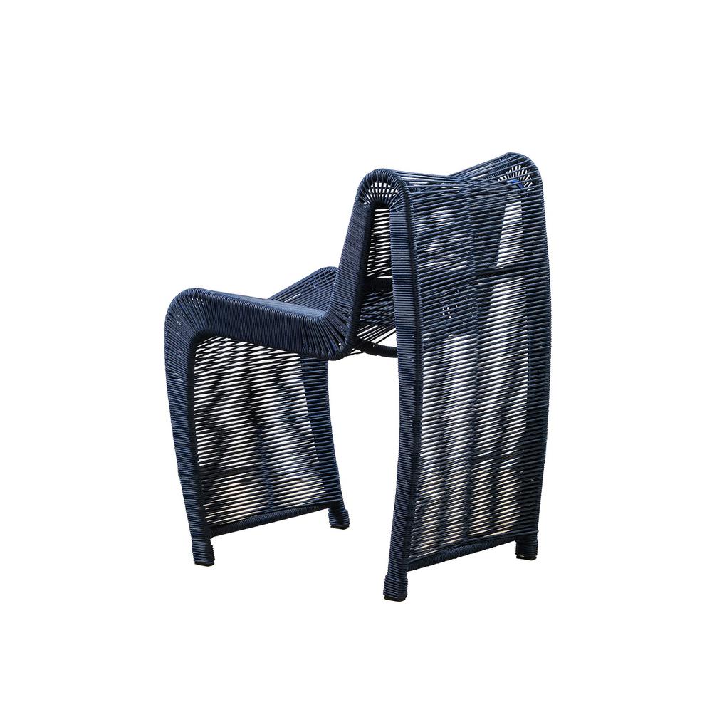 Lorenzo Blue Rope Counter Stool - Set of 2. Picture 3