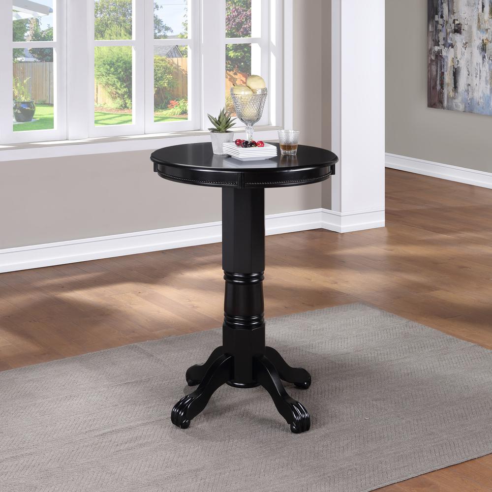 Florence Pub Table - Black. Picture 4